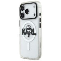 Karl Lagerfeld IML Karl Sketch Logo MagSafe Case for iPhone 17 Pro - Transparent