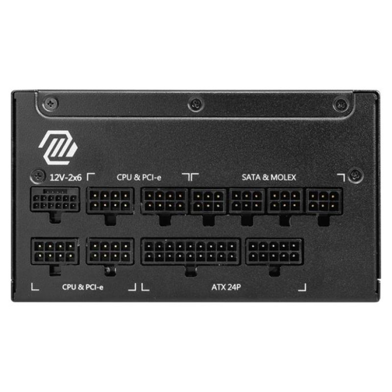 MSI Power Supply|MSI|MAG A1000GL PCIE5 II|ATX 3.1|1000 Watts|Efficiency 80 PLUS GOLD|PFC Active|MAGA1000GLPCIE5II