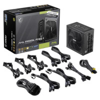 MSI Power Supply|MSI|MAG A1000GL PCIE5 II|ATX 3.1|1000 Watts|Efficiency 80 PLUS GOLD|PFC Active|MAGA1000GLPCIE5II