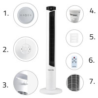 Lovio LVTF101N24C-WH Tower Fan AirWave White