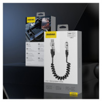 Dudao L20 Pro 4-in-1 USB-A / USB-C - Lightning / USB-C Cable - Black