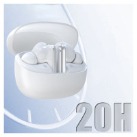 Dudao U21 TWS ANC ENC Bluetooth Wireless Headphones - White