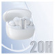 Dudao U21 TWS ANC ENC Bluetooth Wireless Headphones - White