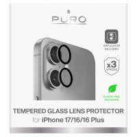 Puro Individual tempered glass lenses for iPhone 17 / iPhone 16 / iPhone 16 Plus