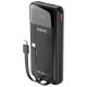 Dudao K15Pro Power Bank 20000mAh 22.5W PD USB-C / USB-A / Built-in Lightning and USB-C Cables - Black