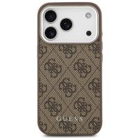 Guess 4G Classic Logo MagSafe case for iPhone 17 Pro - brown