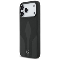 Mercedes Leather The Move MagSafe Case for iPhone 17 Pro Max - Black