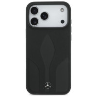 Mercedes Leather The Move MagSafe Case for iPhone 17 Pro Max - Black