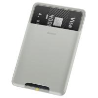 Baseus self-adhesive card case for phone documents gray (ACKD-B0G)