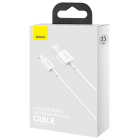 Baseus Superior USB - Lightning cable 2.4A 0.25 m White (CALYS-02)