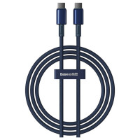Baseus Tungsten Gold USB-C / USB-C cable 100W 1m - navy blue