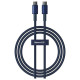 Baseus Tungsten Gold USB-C / USB-C cable 100W 1m - navy blue
