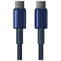 Baseus Tungsten Gold USB-C / USB-C cable 100W 1m - navy blue