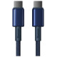 Baseus Tungsten Gold USB-C / USB-C cable 100W 1m - navy blue
