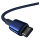 Baseus Tungsten Gold USB-C / USB-C cable 100W 1m - navy blue