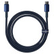 Baseus Tungsten Gold USB-C / USB-C cable 100W 1m - navy blue