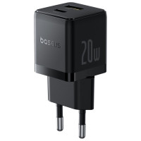 Baseus Palm 20W USB-C USB-A Wall Charger - Black
