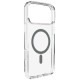 Puro Lite Mag TPU+PC Case Compatible with MagSafe for iPhone 17 Pro Max - Transparent with Gray Ring