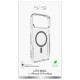 Puro Lite Mag TPU+PC Case Compatible with MagSafe for iPhone 17 Pro Max - Transparent with Gray Ring