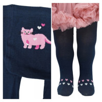 Yoclub Zeķubikses 80-86 cm RAB-0003 navy cat