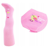 Yoclub Zeķubikses 80-86 cm RAB-0003 pink bird