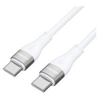 Wozinsky WSTCC1 USB-C / USB-C PD 65W cable 1 m long - white