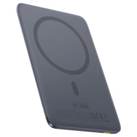 Baseus PicoGo AM41 5000mAh 20W Ultra-Thin MagSafe Compatible Power Bank with Black Baseus Simple USB-C 60W 30cm Cable - Gray