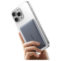 Baseus PicoGo AM41 5000mAh 20W Ultra-Thin MagSafe Compatible Power Bank with Black Baseus Simple USB-C 60W 30cm Cable - Gray