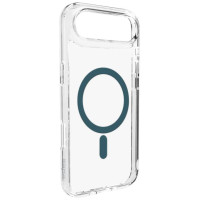 Puro Lite Mag TPU+PC Case Compatible with MagSafe for iPhone 17 Air - Transparent with Turquoise Ring