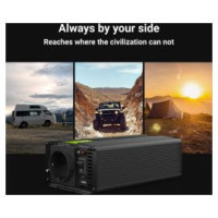 Green Cell Strāvas pārveidotājs Green Cell Car Power Inverter Converter 12V to 230V 1000W/ 2000W