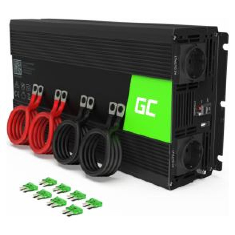 Green Cell Strāvas pārveidotājs Green Cell Car Power Inverter Converter 12V to 230V 2000W/4000W