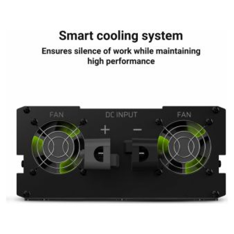 Green Cell Strāvas pārveidotājs Green Cell Car Power Inverter Converter 12V to 230V 2000W/4000W