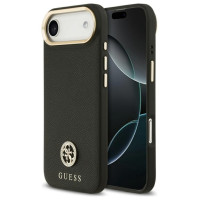 Guess Grained Strass Logo MagSafe case for iPhone Air - black