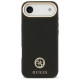 Guess Grained Strass Logo MagSafe case for iPhone Air - black