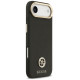 Guess Grained Strass Logo MagSafe case for iPhone Air - black