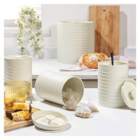 Russell Hobbs RH03270CEU7 Ribbed 4-Piece Countertop Set - Cream