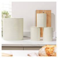 Russell Hobbs RH03270CEU7 Ribbed 4-Piece Countertop Set - Cream