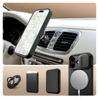 Tech-Protect Kevlar Aura MagSafe Case for iPhone 17 - Black