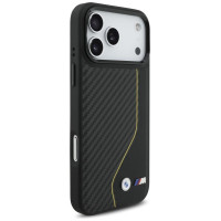 BMW M Carbon Line & Logo MagSafe Case for iPhone 17 Pro Max - Yellow