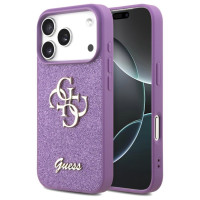 Guess Fixed Glitter Big 4G case for iPhone 17 Pro - purple