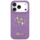 Guess Fixed Glitter Big 4G case for iPhone 17 Pro - purple