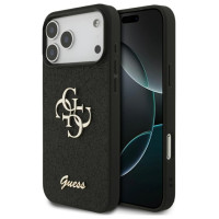 Guess Fixed Glitter Big 4G case for iPhone 17 Pro Max - black