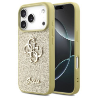 Guess Fixed Glitter Big 4G case for iPhone 17 Pro - gold