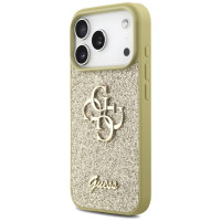 Guess Fixed Glitter Big 4G case for iPhone 17 Pro - gold