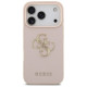 Guess Grained Big 4G & Classic Logo iPhone 17 Pro Case - Pink