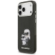 Karl Lagerfeld IML Aquarelle Karl & Choupette & Logo MagSafe Case for iPhone 17 Pro Max - Black
