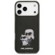 Karl Lagerfeld IML Aquarelle Karl & Choupette & Logo MagSafe Case for iPhone 17 Pro Max - Black