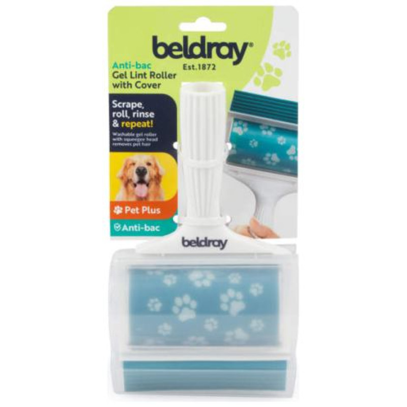 Beldray LA034221UFFEU7 Antibac Pet Plus+ Handheld Gel Lint Roller