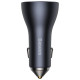 Baseus Golden Contactor Pro car charger USB-A + 2x USB-C 65W dark gray (CGJP010013)