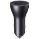 Baseus Golden Contactor Pro car charger USB-A + 2x USB-C 65W dark gray (CGJP010013)